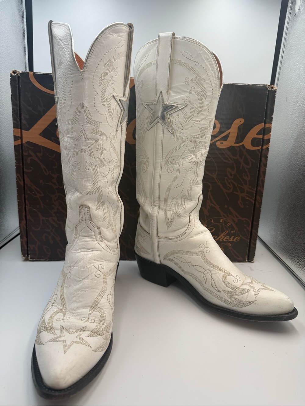 Lucchese ‘Gina’ official Dallas Cowboy goat leather boots